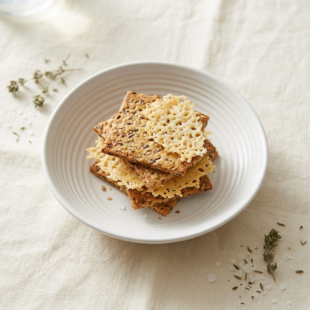 Toasted 5-Seed Crackers