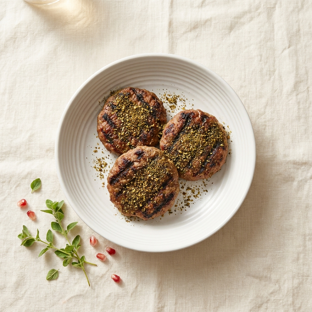Za'atar Spiced Lamb Patties
