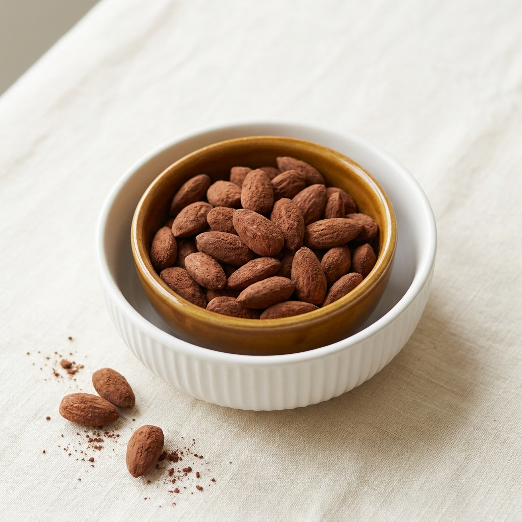 Cocoa-Dusted Spiced Almonds