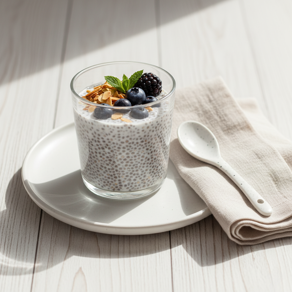 Keto Vanilla Coconut Chia Pudding