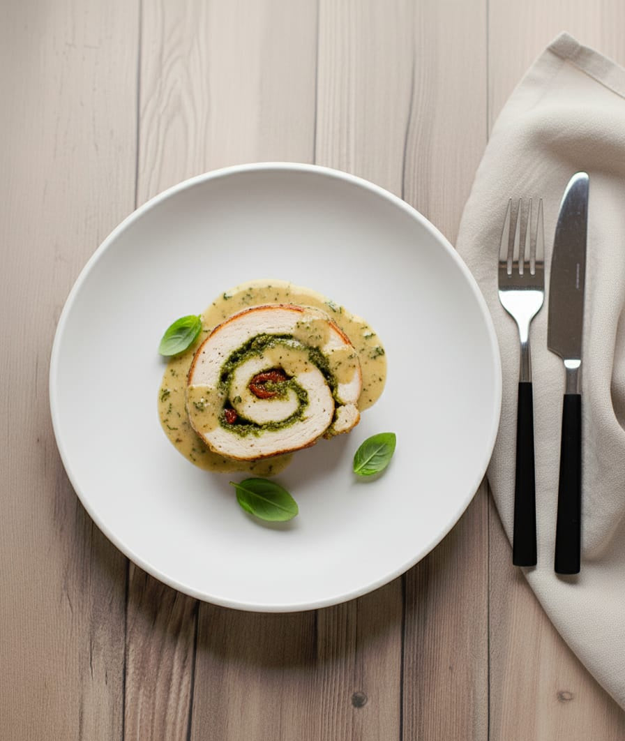 PESTO CHICKEN ROULADE