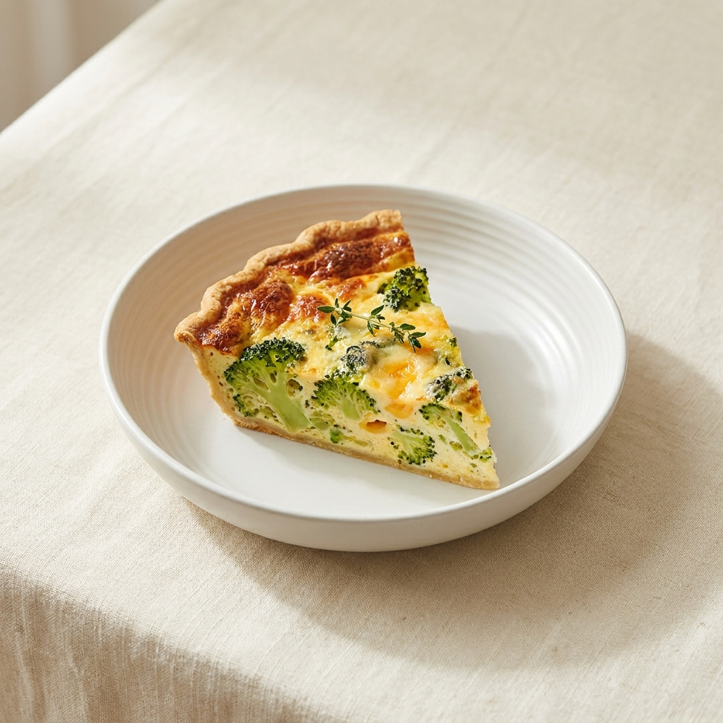 Broccoli Cheese Egg Quiche