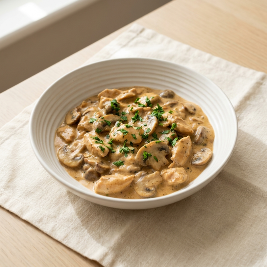 Creamy Chicken Stroganoff