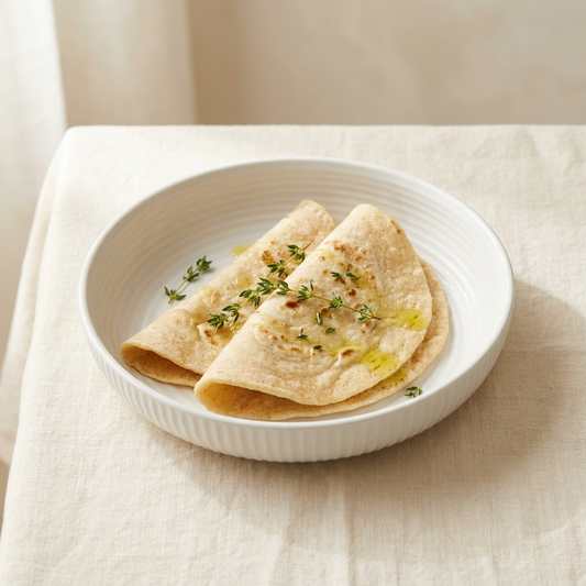 Warm Almond Flour Roti