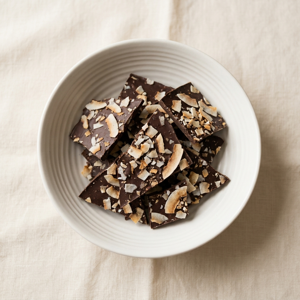 Dark Chocolate Coconut Bark